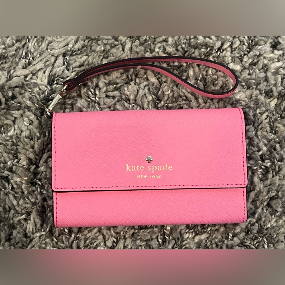 Kate Spade Bubblegum Pink Mirror Wristlet